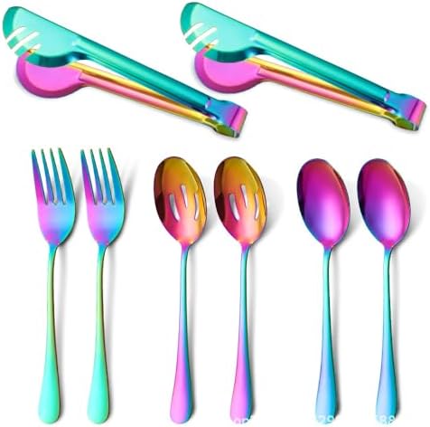 Rainbow Finish Serving Utensils